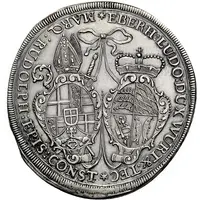 1 Thaler - Eberhard Louis and bishop Marquart Rudolph