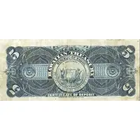 5 Dollars Silver Certificate of Deposit