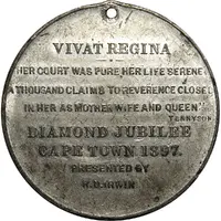 Medal - Victoria Diamond Jubilee, Cape Town