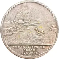 Medal - Caesar’s Boat in a Storm / Caesar Escapes at the Port of Alexandria