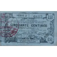 50 Centimes Départements de l'Aisne, des Ardennes and de la Marne