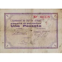 1 Peseta Bell-lloc d'Urgell
