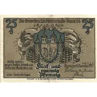 25 Pfennig Gewerbe- und Landwirtschafts-Bank
