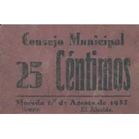 25 Céntimos Moreda