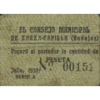 1 Peseta Zarza-Capilla