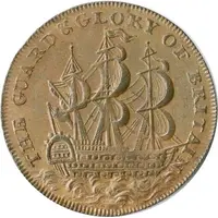 1/2 Penny Middlesex - George and Charlotte