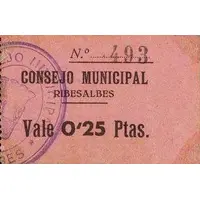 0.25 Pesetas Ribesalbes