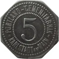 5 Pfennig - Karlstadt am Main Portland Cementfabrik