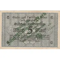 5 000 000 Mark overprint on 5 Mark