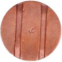 Telephone Token - CTC arrow down, bronze large type