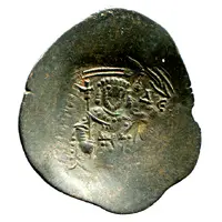 Trachy Bulgarian imitation of trachy of Isaac II Angelos, unknown date and mint