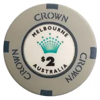 Token/Chip - 2 Dollars Crown Melbourne Casino Chip