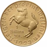 1 Trillion Mark - Westfalen Freiherr vom Stein