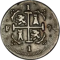 1 Real - Fernando VII Royalist coinage