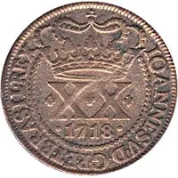 20 Réis - Joao V Lisbon mint