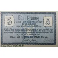 5 Pfennig Spar- und Leihkasse