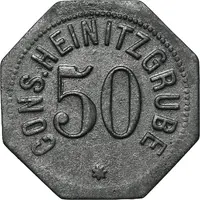 50 Pfennig - Roßberg Cons. Heinitzgrube