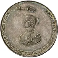 Medal - Georg II of Württemberg and Anna de Coligny placed under exile