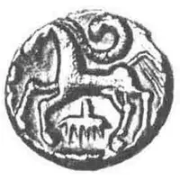 Gold 1/4 Stater - Regni Tangmere Eel Spear