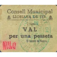 1 Peseta Lloriana de Ter