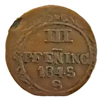 3 Pfenning - Frederick Francis II