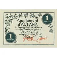 1 Peseta Alfara dels Ports