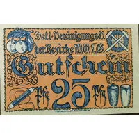 25 Pfennig Detaillisten-Vereinigung der Bezirke Witzenhausen, Oberkaufungen, Lichtenau, Großalmerode