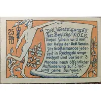 25 Pfennig Detaillisten-Vereinigung der Bezirke Witzenhausen, Oberkaufungen, Lichtenau, Großalmerode