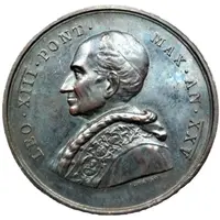 Leo XIII - Jubilee of Pontificate Medal - The Good Shepherd