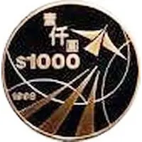 1000 Dollars Hong Kong International Airport