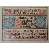 75 Pfennigs Kleinrentner-Nothilfe