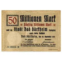 50 000 000 Marks Bad Dürkheim
