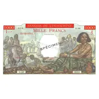 1000 Francs Red background
