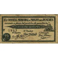 25 Céntimos Monjos del Penedès