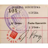 5 Pesetas Tivissa