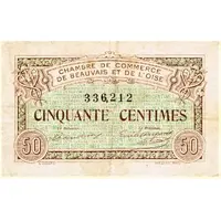 50 Centimes - Chambre de Commerce de Beauvais et de l'Oise 60