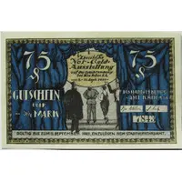 75 Pfennig Notgeld Exhibition 1921