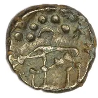 Gold Plated Stater Norfolk Wolf Left Pellet Triad Contemporary Counterfeit