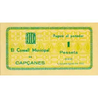 1 Peseta Capçanes