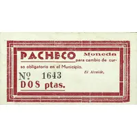 2 Pesetas Pacheco