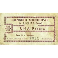 1 Peseta Beceite