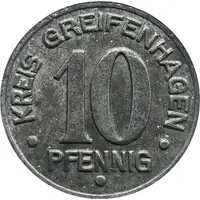 10 Pfennig - Greifenhagen