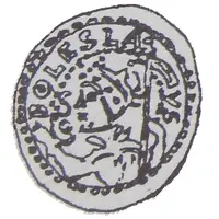 Denier Bracteate - Bolesław Mieszkowic or Leszek of Masovia Kruszwica or Inowrocław or Płock mint