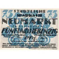 75 Pfennig Sparkasse
