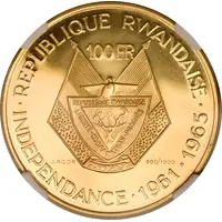 100 Francs President Gregoire Kayibanda