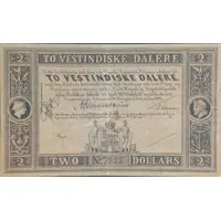 2 Vestindiske Dalere St. Croix