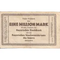1 000 000 Mark Bayerische Bauindustrie A.G.