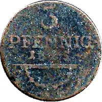 3 Pfennig - Ernest I