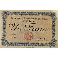 1 Franc Chambre de Commerce de Besançon et du Doubs