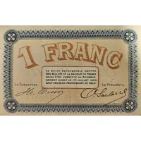 1 Franc Chambre de Commerce de Besançon et du Doubs